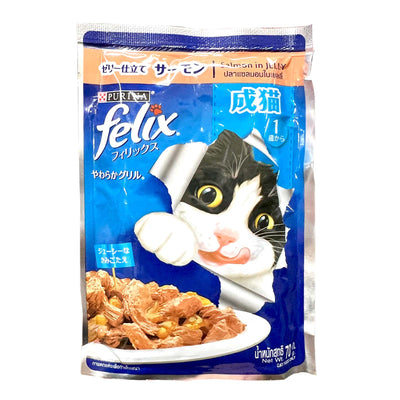 Felix Adult Salmon Pouch 70g