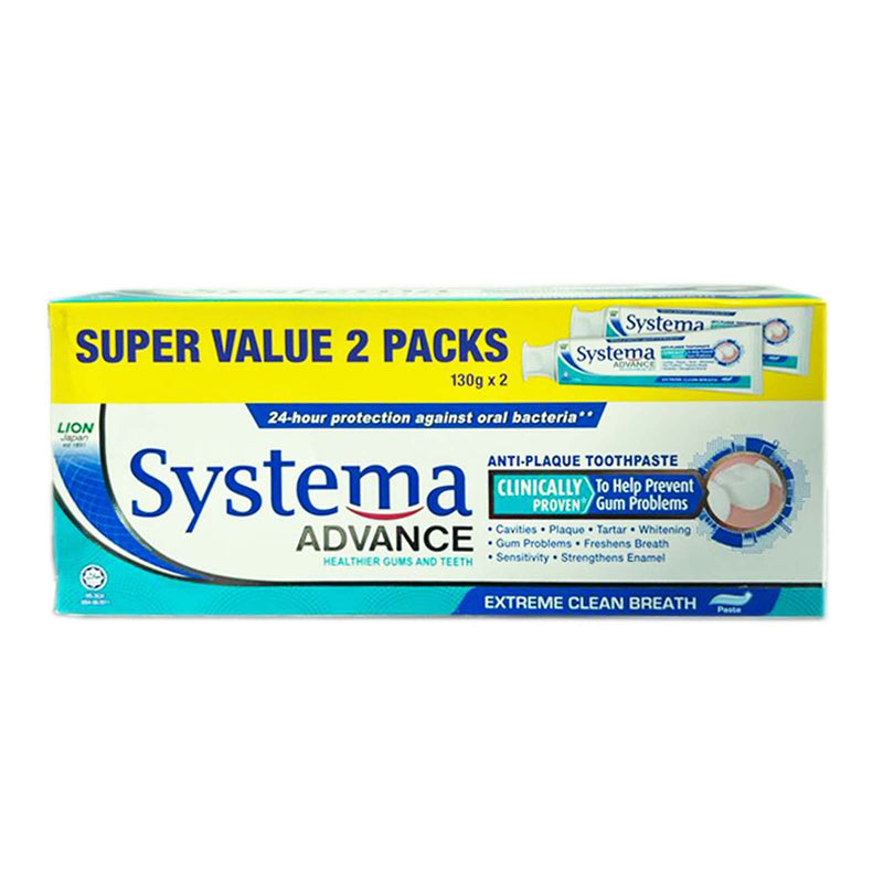 Systema Advance Extreme Clean Breath Toothpaste 130g x 2