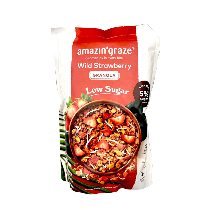 Amazin Graze Low Sugar Wild Strawberry Granola 250g