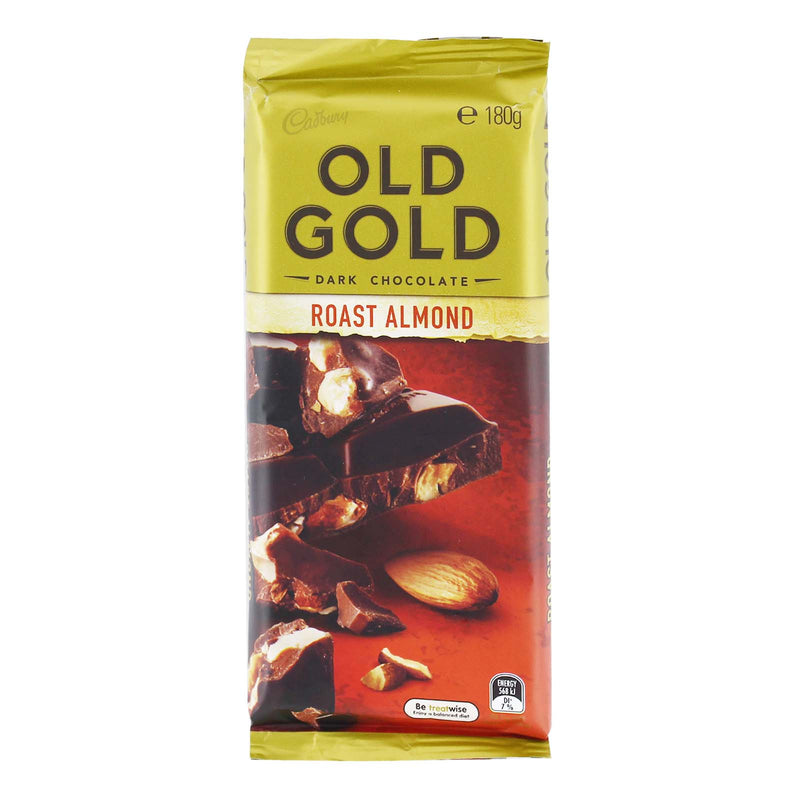 Cadbury Old Gold Roast Almond Dark Chocolate Bar 180g