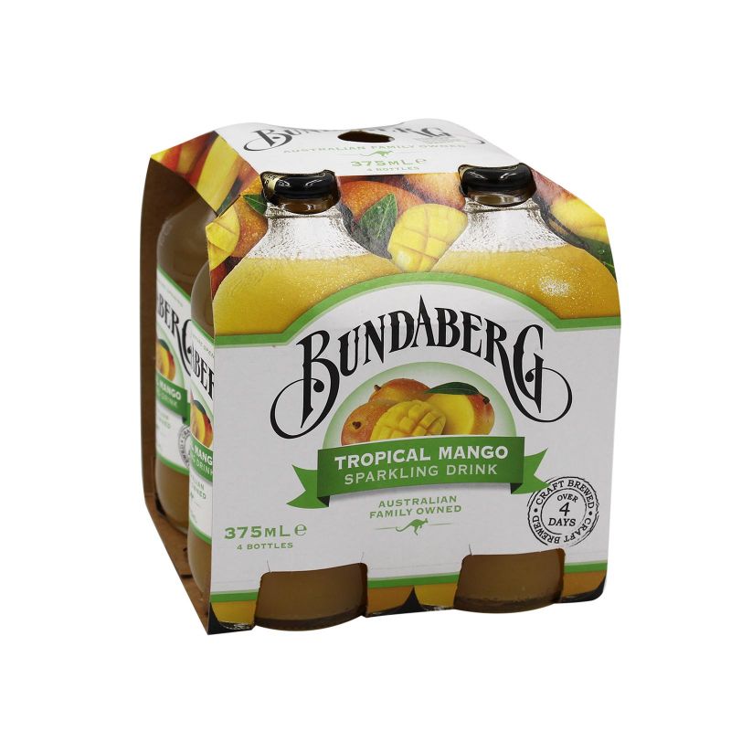 Bundaberg Tropical Mango Sparkling Drink 375ml