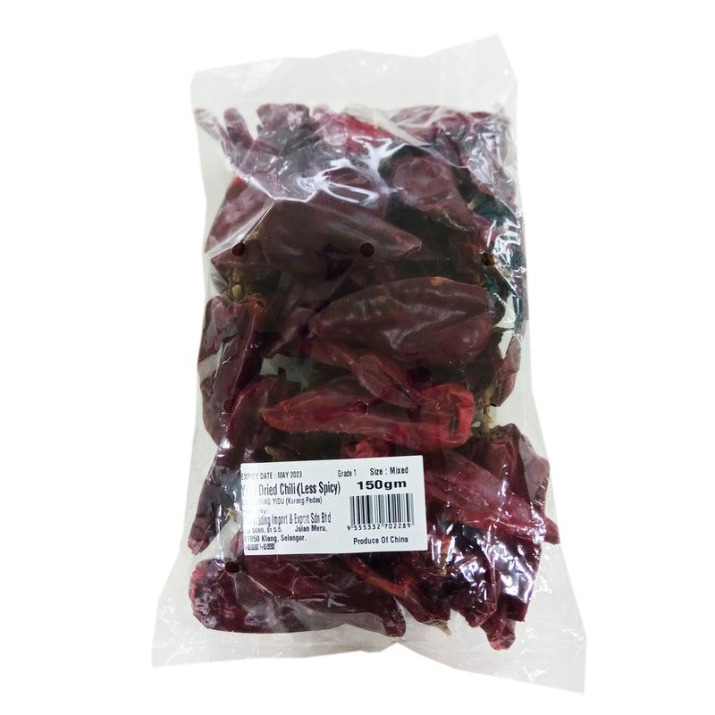 Yidu Dried Chili (Less Spicy) 150g