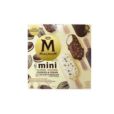 Magnum Mini Classic Almond, Cookies and Cream Ice Cream 45ml x 6