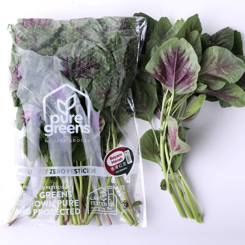 Pure Green Red Spinach (Malaysia) 250g