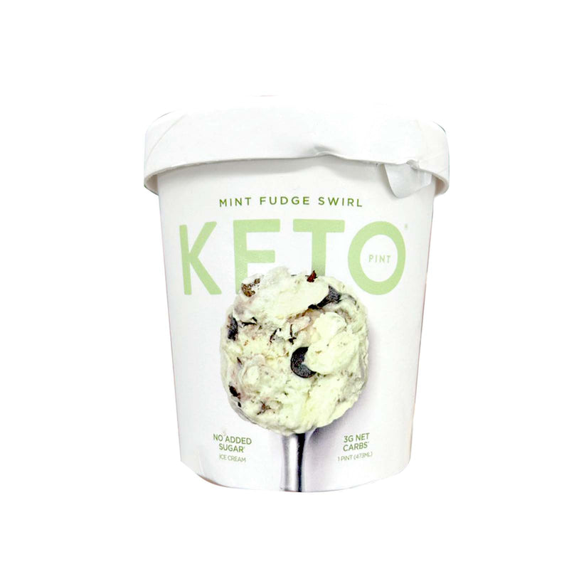 Keto Mint Fudge Swirl Ice Cream 473ml
