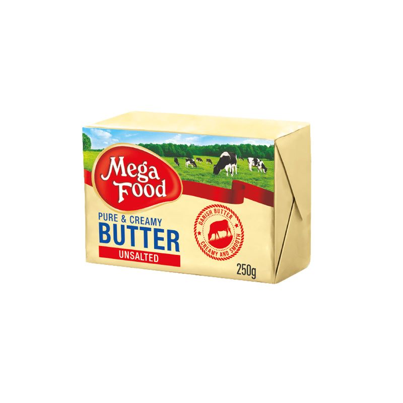 Mega Food Danish Butter Unsalted 250g