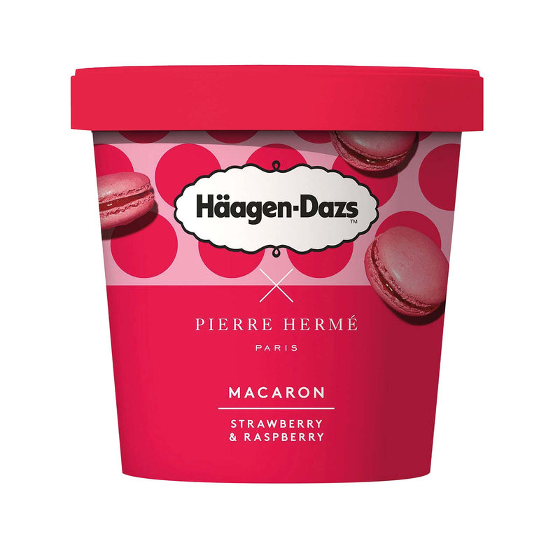 Haagen Dazs Macaron, Strawberry and Raspberry Ice Cream 420ml
